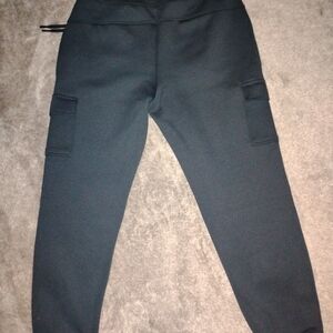 Black Cargo Joggers